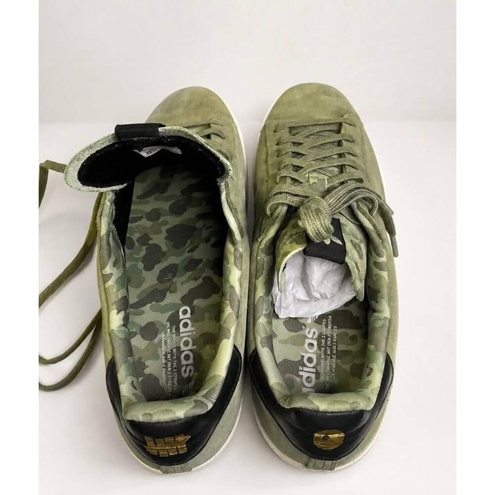 adidas Campus 80s x Undefeated x A Bathing Ape Olive -9.5 men BAPE